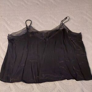 Forever 21 Sheer Black Camisole Top